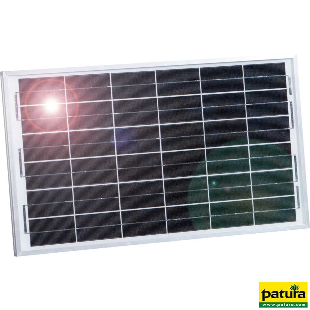 Solarmodul 25 Watt, mit Universalhalter