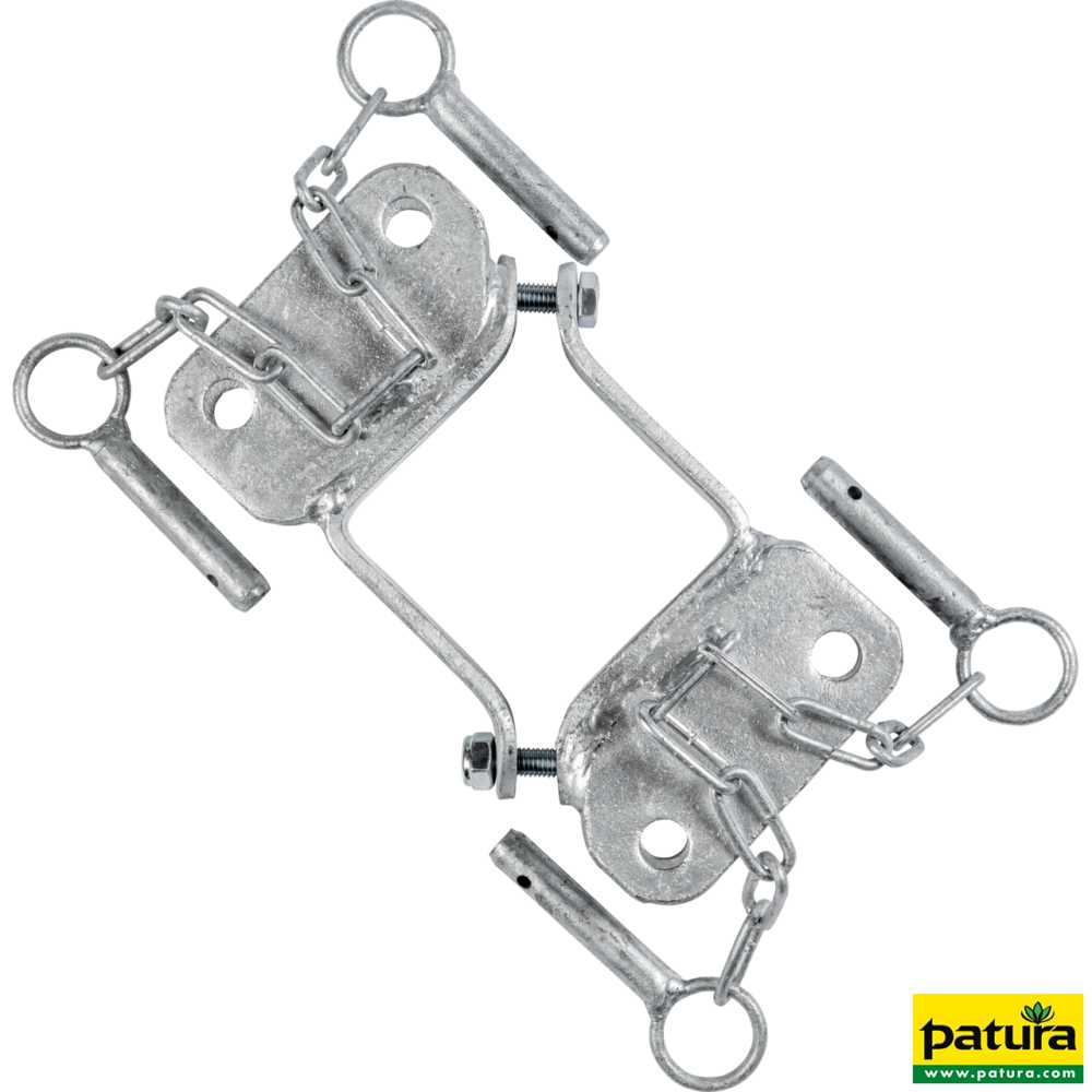 Schelle Quadrat 90 mm, 4 Halter, parallel, vz