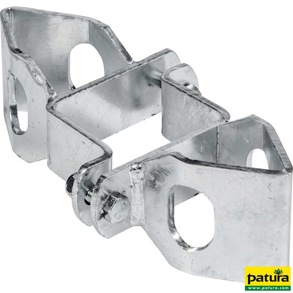 Schelle Quadrat 90 mm, mit 2 Riegelhalter RS, parallel