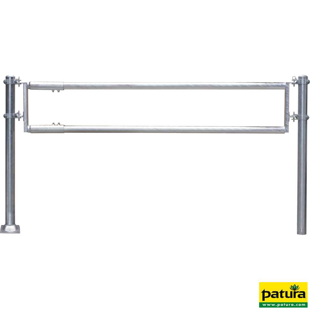 Futtertischabtrennung 2 Rohre, 4 m, vz Höhe 55 cm