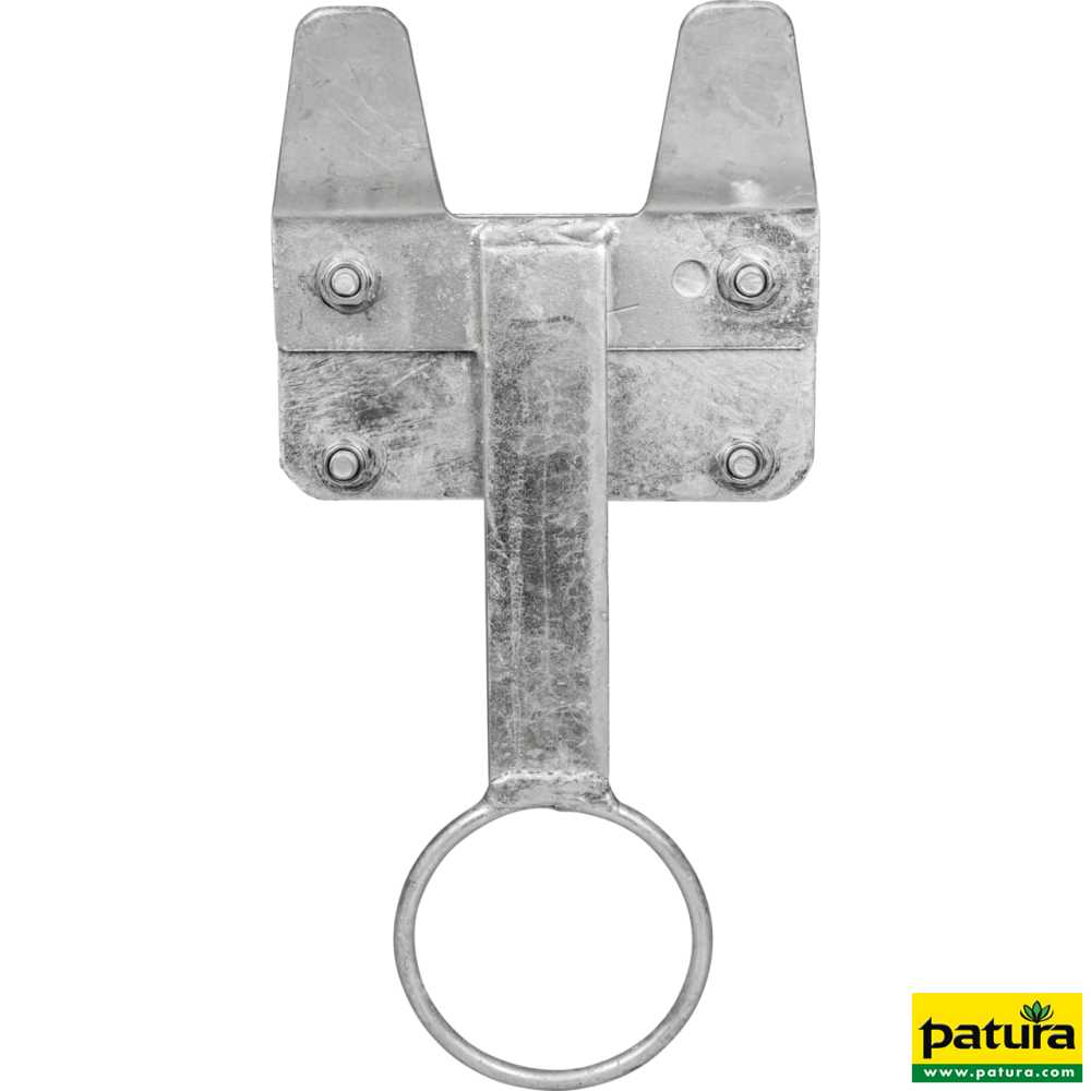 Nuckeleimerhalter für Rohr 42 mm Kälberfress- und Tränkestand inkl. Bügelschrauben und Gegenplatte